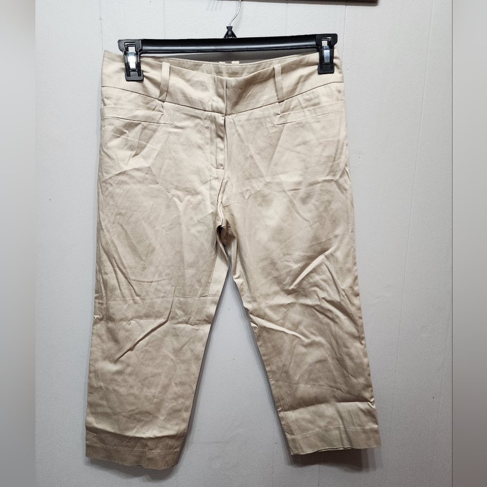 NWT It's‎ Jack Capri Pants Size  6 Khaki Casual Offiice Classic B541